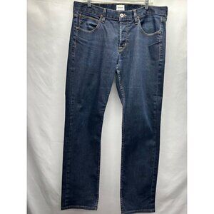 Hudson Byron Five Pocket Straight Leg Dark Wash Denim Jeans Men's Size 36 Cotton